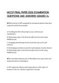 IACCP FINAL PAPER 2026 EXAMINATION QUESTIONS AND ANSWERS GRADED A&plus;