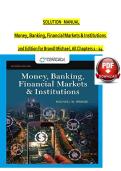 Solution manual for money banking financial markets institutions 2nd Edition for Brandl Michael