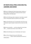 IAP DEATH DOULA FINAL EXAM 2026 FULL ANSWERS AND REVIEW