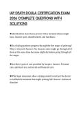 IAP DEATH DOULA CERTIFICATION EXAM 2026 COMPLETE QUESTIONS WITH SOLUTIONS