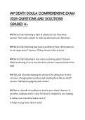 IAP DEATH DOULA COMPREHENSIVE EXAM 2026 QUESTIONS AND SOLUTIONS GRADED A&plus;