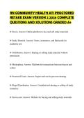 RN COMMUNITY HEALTH ATI PROCTORED  RETAKE EXAM VERSION 2 2026 COMPLETE  QUESTIONS AND SOLUTIONS GRADED A&plus; 