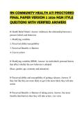RN COMMUNITY HEALTH ATI PROCTORED  FINAL PAPER VERSION 2 2026 NGN STYLE  QUESTIONS WITH VERIFIED ANSWERS 