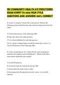 RN COMMUNITY HEALTH ATI PROCTORED  EXAM SCRIPT V2 2026 NGN STYLE  QUESTIONS AND ANSWERS 100&percnt; CORRECT