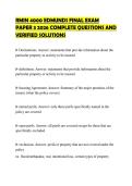 RMIN 4000 EDMUNDS FINAL EXAM  PAPER 3 2026 COMPLETE QUESTIONS AND  VERIFIED SOLUTIONS 