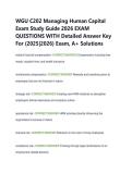 WGU C202 Managing Human Capital  Exam Study Guide 2026 EXAM  QUESTIONS WITH Detailed Answer Key  For &lpar;2025&vert;2026&rpar; Exam&comma; A&plus; Solutions 