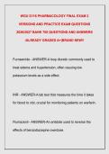 WGU D116 PHARMACOLOGY FINAL EXAM 2  VERSIONS AND PRACTICE EXAM QUESTIONS  2026&sol;2027 BANK 700 QUESTIONS AND ANSWERS  &sol;ALREADY GRADED A&plus;&vert;BRAND NEW&excl;&excl; 