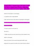 Pel 184 IL School Social Worker&vert;School SWK Content Exam 184 Study Guide&vert; Questions ad correct answers&vert; Latest Update 2026-2027