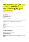 WGU D426 V2 Exam&vert; Complete Exam  Questions and CORRECT Answers  PLUS RATIONALES&vert; &lpar;2026 update&rpar;  Assured success 
