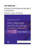 Test Bank For Essentials of Oral Histology and Embryology&colon; A Clinical Approach 6th Edition by Daniel J&period; Chiego&vert; All Chapters&vert; Latest Version