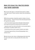 IBWA CPO EXAM 2 FULL PRACTICE REVIEW 2026 TESTED QUESTIONS