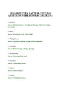 IES GOLD WEEK 1 ACTUAL TEST 2026 QUESTIONS WITH ANSWERS GRADED A&plus;