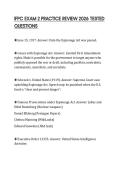 IFPC EXAM 2 PRACTICE REVIEW 2026 TESTED QUESTIONS