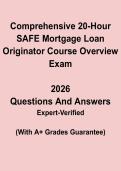NMLS SAFE MLO Real Exam Questions & Answers PDF &vert; Mortgage Loan Originator Licensing Test Prep