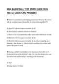 IHSA BASKETBALL TEST STUDY GUIDE 2026 TESTED QUESTIONS ANSWERS