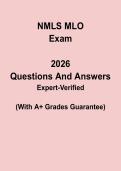 NMLS MLO Exam Questions & Answers PDF &vert; SAFE Mortgage Loan Originator Licensing Test Prep