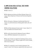IL MPJE EXAM 2026 ACTUAL TEST PAPER VERIFIED SOLUTIONS