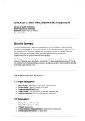 Post-Implementation Assessment &ndash; WGU C813 Task 2 &vert; Comprehensive Solutions & Evaluation Guide &lpar;2026&rpar;