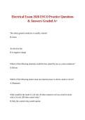Electrical Exam 2026 ESCO Practice Questions & Answers Graded A&plus;