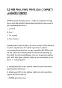 ILE PREP FINAL FINAL PAPER 2026 COMPLETE ANSWERS VERIFIED