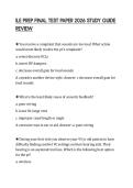 ILE PREP FINAL TEST PAPER 2026 STUDY GUIDE REVIEW