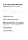 ILE PREP FINAL ACTUAL EXAM PAPER 2026 QUESTIONS SOLUTIONS GRADED A&plus;