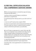 ILE PREP FINAL CERTIFICATION EVALUATION 2026 COMPREHENSIVE QUESTIONS ANSWERS