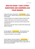 NSG-444 EXAM 1 2026 LATEST  QUESTIONS AND ANSWERS&vert; ACE  YOUR GRADES&period;