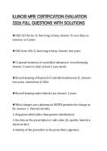 ILLINOIS MPJE CERTIFICATION EVALUATION 2026 FULL QUESTIONS WITH SOLUTIONS