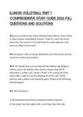 ILLINOIS VOLLEYBALL PART 1 COMPREHENSIVE STUDY GUIDE 2026 FULL QUESTIONS AND SOLUTIONS
