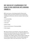 INET HESI RN EXIT COMPREHENSIVE TEST EXAM V2 2026 QUESTIONS WITH ANSWERS GRADED A
