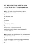 INET HESI RN EXIT EXAM SCRIPT V2 2026 QUESTIONS WITH SOLUTIONS GRADED A&plus;