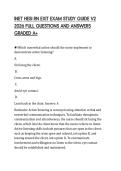 INET HESI RN EXIT EXAM STUDY GUIDE V2 2026 FULL QUESTIONS AND ANSWERS GRADED A&plus;