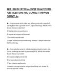 INET HESI RN EXIT FINAL PAPER EXAM V2 2026 FULL QUESTIONS AND CORRECT ANSWERS GRADED A&plus;