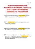 NUR 614 ASSESSMENT AND  DIAGNOSTIC REASONING&colon; CHAPTER 1  2026 LATEST QUESTIONS AND  ANSWERS&vert; ACE YOUR GRADES&period;