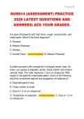 NUR614 &lpar;ASSESSMENT&rpar; PRACTICE  2026 LATEST QUESTIONS AND  ANSWERS&vert; ACE YOUR GRADES&period;