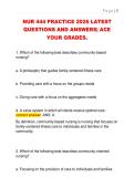 NUR 444 PRACTICE 2026 LATEST  QUESTIONS AND ANSWERS&vert; ACE  YOUR GRADES&period; 