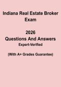 Indiana Real Estate Broker Exam Questions & Answers PDF &vert; IN License Test Prep