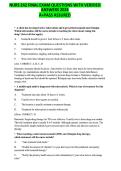 NURS 242 FINAL EXAM QUESTIONS WITH VERIFIED  ANSWERS 2026  A&plus;PASS ASSURED