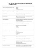 ASU SHS 402 Exam 2 UPDATED ACTUAL Questions and  CORRECT Answers