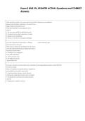 Exam 2 NUR 216 UPDATED ACTUAL Questions and CORRECT  Answers