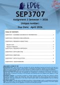  SEP3707 Assignment 2 &lpar;ANSWERS&rpar; Semester 1 2026 - DISTINCTION GUARANTEED