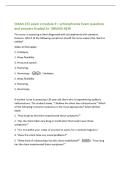 CMAN 272 exam 2 module 9 &ndash; schizophrenia Exam questions  and answers Graded A&plus; &vert;BRAND NEW 