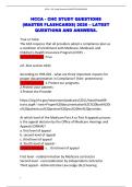 HCCA - CHC STUDY QUESTIONS &lpar;MASTER FLASHCARDS&rpar; 2026 &ndash; LATEST QUESTIONS AND ANSWERS&period;