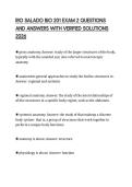 RIO SALADO BIO 201 EXAM 2 QUESTIONS  AND ANSWERS WITH VERIFIED SOLUTIONS  2026 