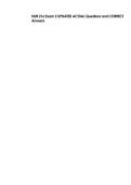 NUR 216 Exam 2 UPDATED ACTUAL Questions and CORRECT  Answers 