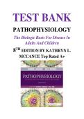 TEST BANK PATHOPHYSIOLOGY The Biologic Basis For Disease In Adults And Children 8TH EDITION BY KATHRYN L&period; MCCANCE&period;