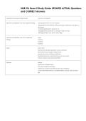 NUR 216 Exam 2 Study Guide UPDATED ACTUAL Questions  and CORRECT Answers