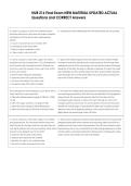 NUR 216 Final Exam NEW MATERIAL UPDATED ACTUAL  Questions and CORRECT Answers