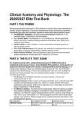 Clinical Anatomy & Physiology 2026&sol;2027 Elite Test Bank &vert; 55 Advanced Case Studies w&sol; Full Rationales